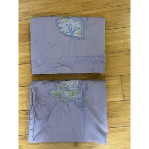 Fuanna Lavender Standard Pillow Shams Asian Embroidered A Pair Cotton